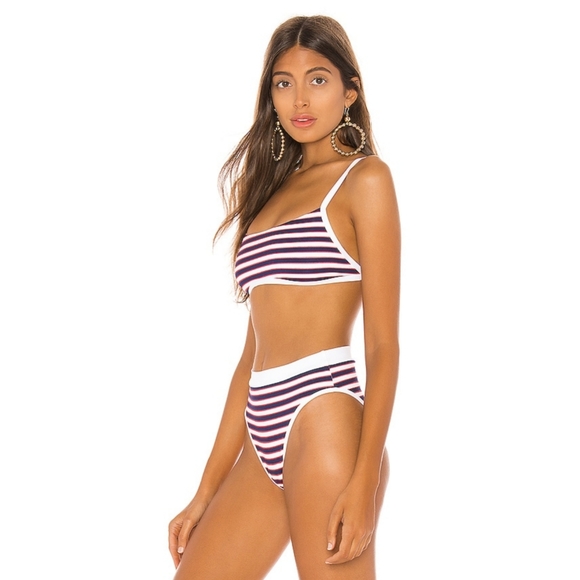 L*Space Gemma Frenchi Ribbed Striped Bikini Set - Picture 4 of 10